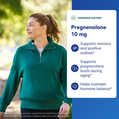 Pure Encapsulations Pregnenolone 10 mg - Memory & Hormone Support - Gluten Free & Non-GMO - 60 Capsules