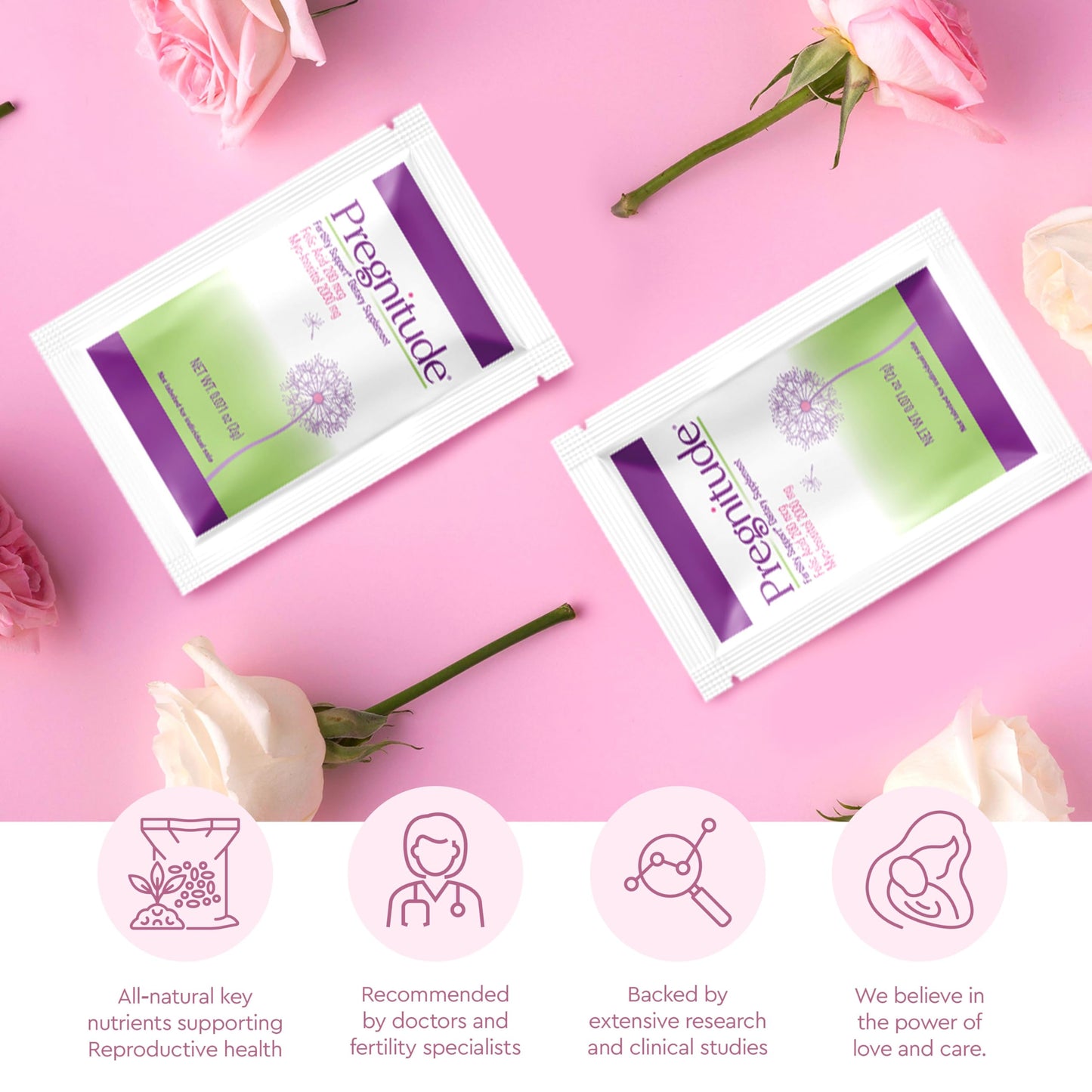 Pregnitude Reproductive Fertility Support – Regular Ovulation & Egg Quality | 120 Packets