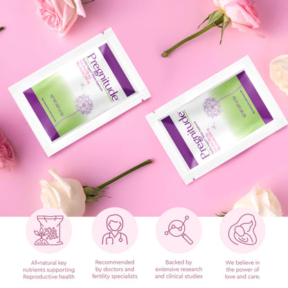 Pregnitude Reproductive Fertility Support – Regular Ovulation & Egg Quality | 120 Packets