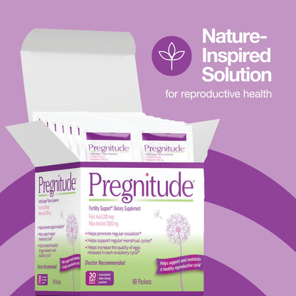 Pregnitude Reproductive Fertility Support – Regular Ovulation & Egg Quality | 120 Packets