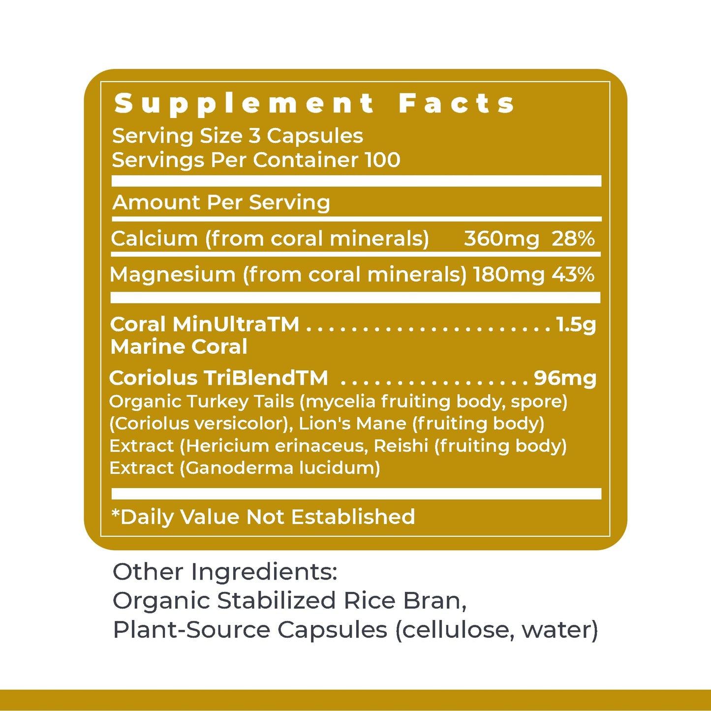 Premier Research Labs Calcium Magnesium Plus – Calcium Magnesium Supplement with Mushroom Complex | 300 Vegetarian Capsules