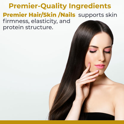 Premier Research Labs Hair, Skin & Nails Keratin Supplement – 60 Vegetarian Capsules