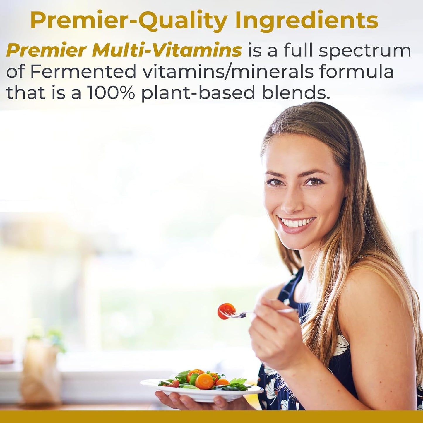 Premier Research Labs Multi-Vitamin – Immune, Brain & Heart Support | Vegan, Gluten & Soy Free | 120 Capsules