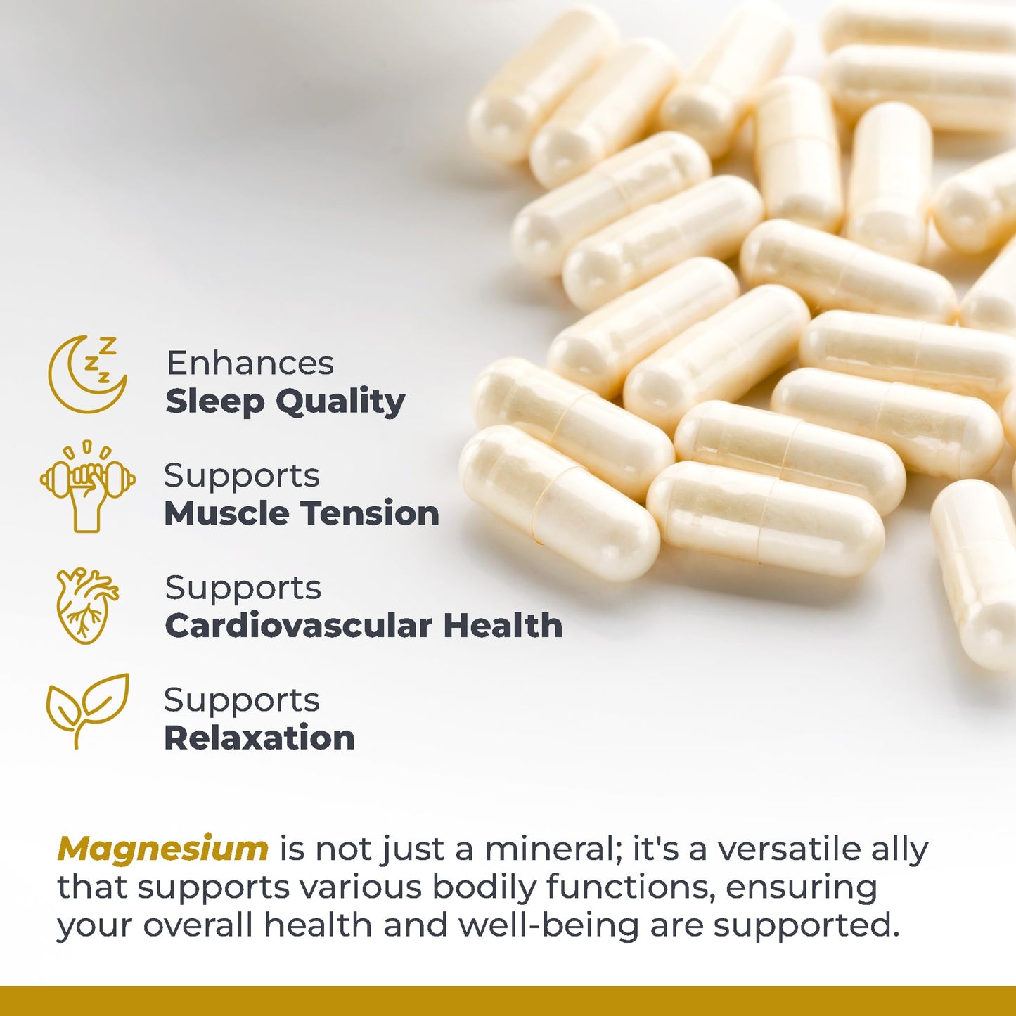 Premier Research Labs Magnesium Glycinate Supplement - High Absorption, Sleep Support, Vegan, 90 Capsules (Pack of 2)
