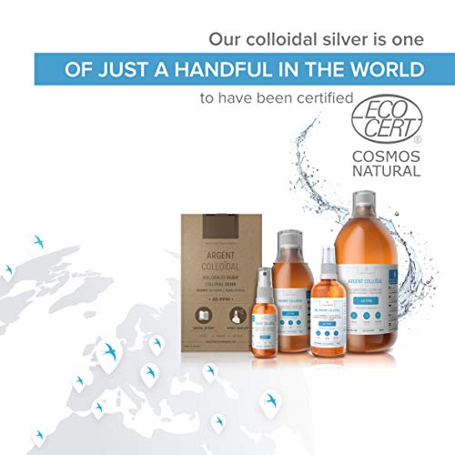 Institut Katharos Premium Colloidal Silver – Optimal Concentration, Smaller Particles, EU-Made, Lab-Certified (34 oz) + Free Spray Bottle & Ebook