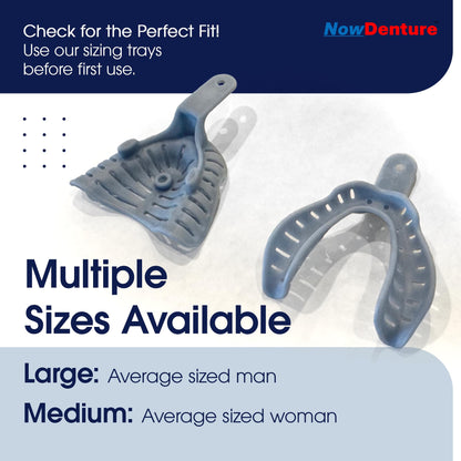 Heat and Fit NowDenture - Premium Immediate Lower Dentures, USA Made, Custom Fit