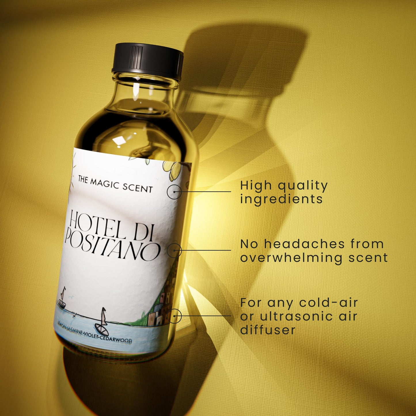 Hotel Di Positano Diffuser Oil – Amalfi Coast Inspired Scent (4 oz / 120 mL)