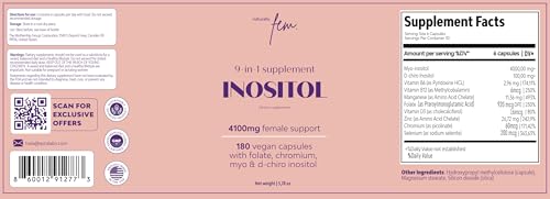 QSTA Premium Inositol Bundle – 4100mg (40:1) Myo & D-Chiro for Women | 9-in-1 Hormonal & Metabolic Support