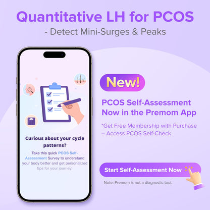 Premom Quantitative Ovulation Predictor Kit - 40 Ovulation Tests + 10 Pregnancy Tests