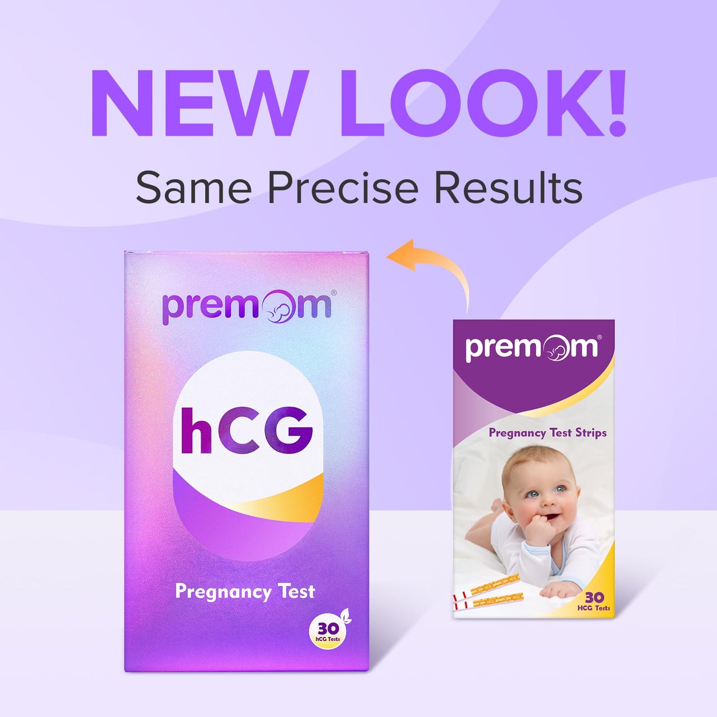 Premom Pregnancy Test Strips – 30 Pack Early Detection Kit with Premom App (iOS & Android)
