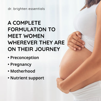 Dr. Brighten Prenatal Plus - Women's Formulation, Active B Vitamins, Minerals, Antioxidants for Pregnant or Nursing Mothers, Non-GMO Vegan, No Gluten, No Soy - 180 Capsules