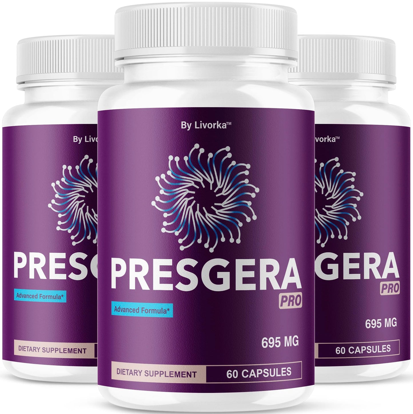 LIVORKA Presgera Pro Capsules (3 Pack) – Advanced Nerve Health Formula