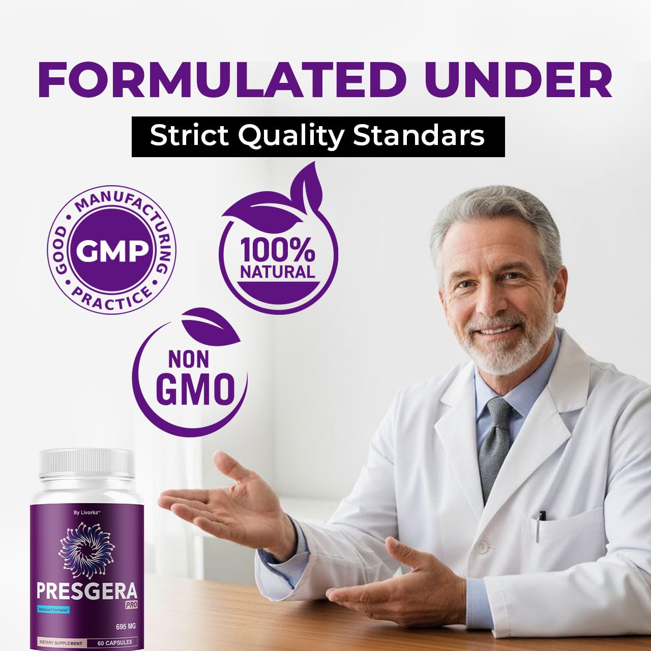 LIVORKA Presgera Pro Capsules (3 Pack) – Advanced Nerve Health Formula