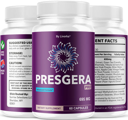 LIVORKA Presgera Pro Capsules (3 Pack) – Advanced Nerve Health Formula