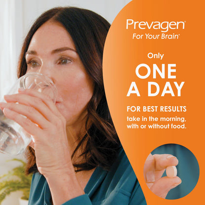 Prevagen Regular Strength Orange Chewables — 30 Tablets (1 Month) | 10 mg Apoaequorin + Vitamin D3 | 7-Day Pill Minder