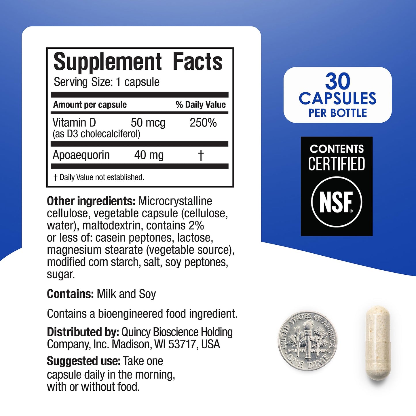 Prevagen Professional Formula - 90 Capsules | Apoaequorin 40mg + Vitamin D3 | 7-Day Pill Minder