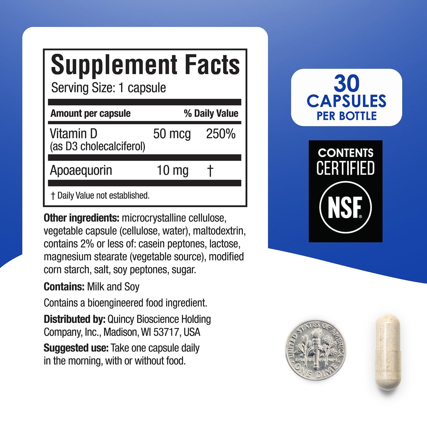 Prevagen Regular Strength - 120 Capsules | Apoaequorin + Vitamin D3 | 7-Day Pill Minder