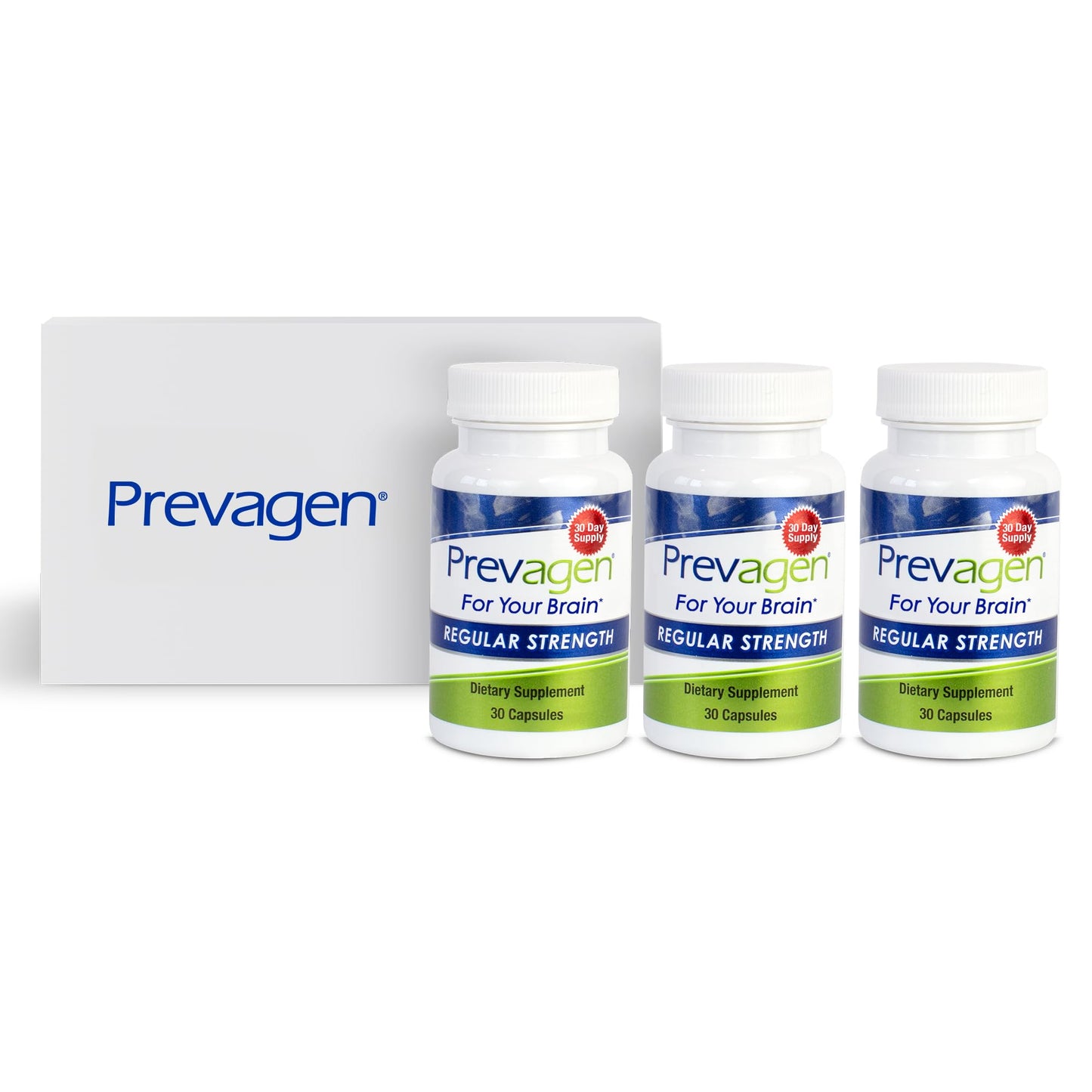 Prevagen Regular Strength 90 Capsules - 3 Month Supply | Apoaequorin 10mg + Vitamin D3