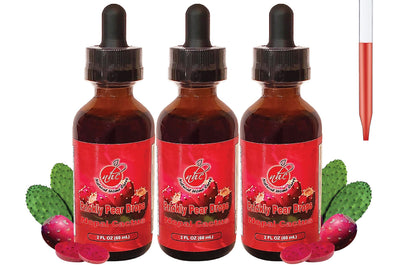 Natural Home Cures Prickly Pear Nopal Cactus Liquid Drops – 2 oz Each, 3-Pack