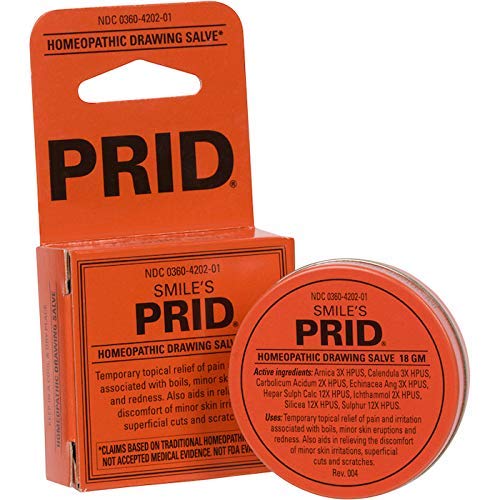 Smile's Prid Homeopathic Drawing Salve 18 g – Pack of 2 (4 Units Total)