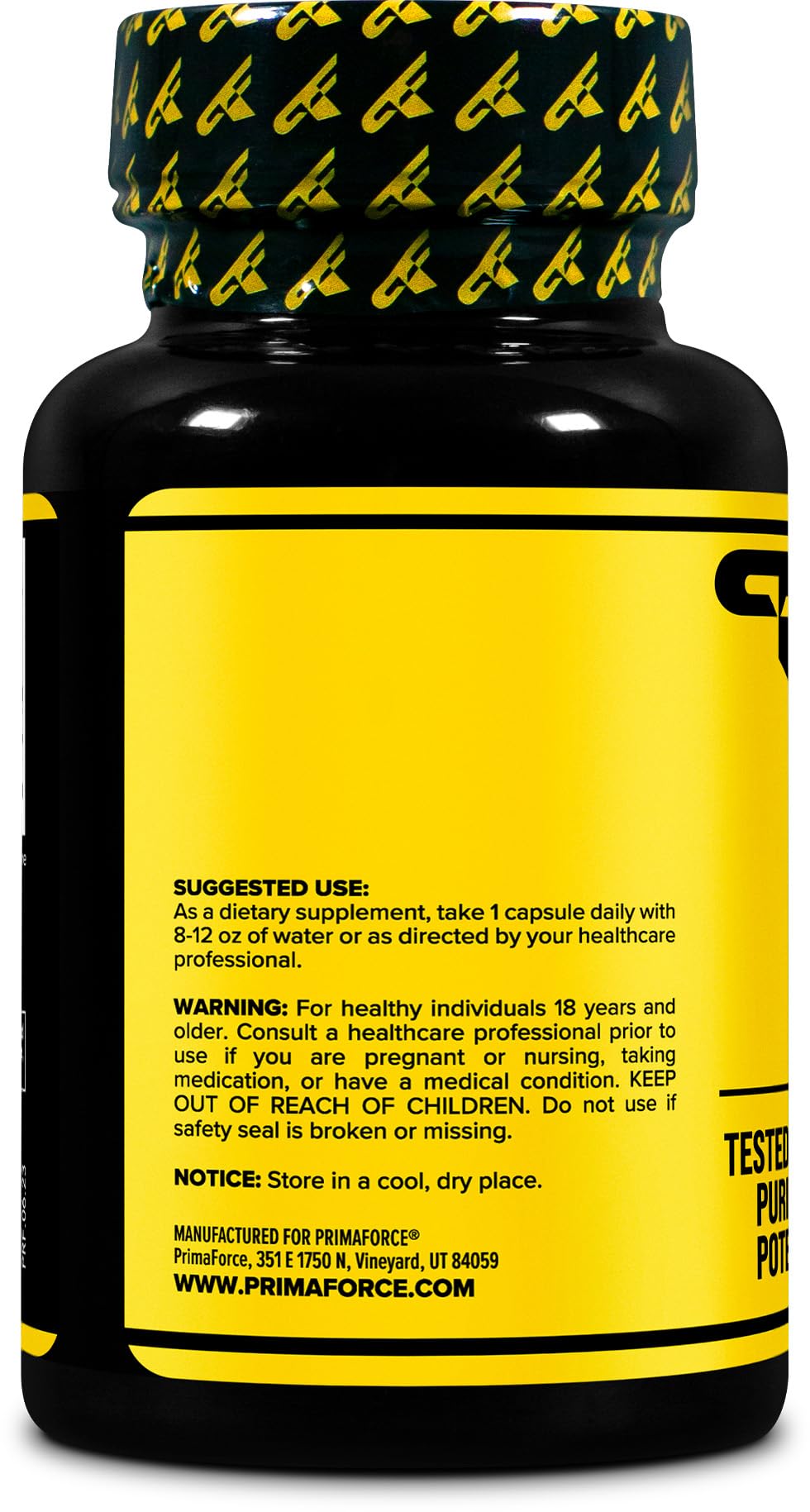 Primaforce Agmatine Sulfate 500mg - 90 Capsules | Non-GMO, Gluten Free