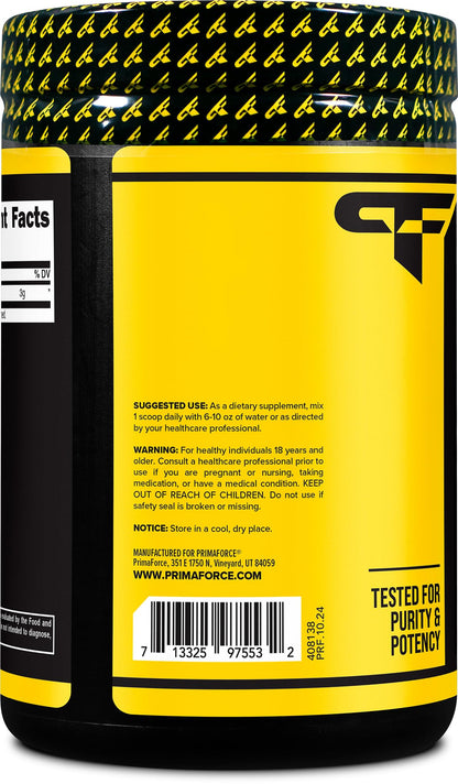 Primaforce D-Aspartic Acid 300 Grams (100 Servings) – Unflavored, Vegetarian, Non-GMO