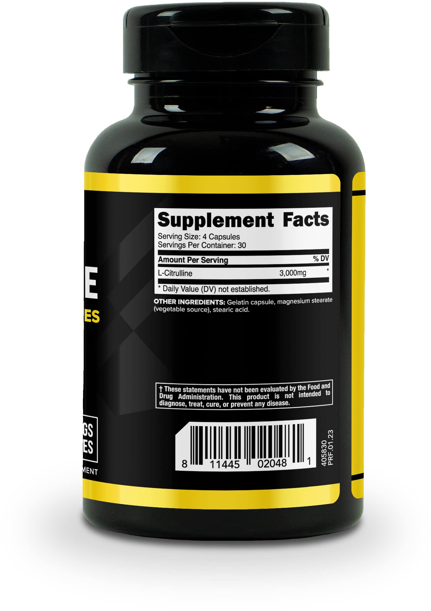 Primaforce L-Citrulline 3000mg – 120 Capsules, 30 Servings