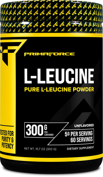 Primaforce L-Leucine Powder – 300g, 60 Servings | 5 g per Serving