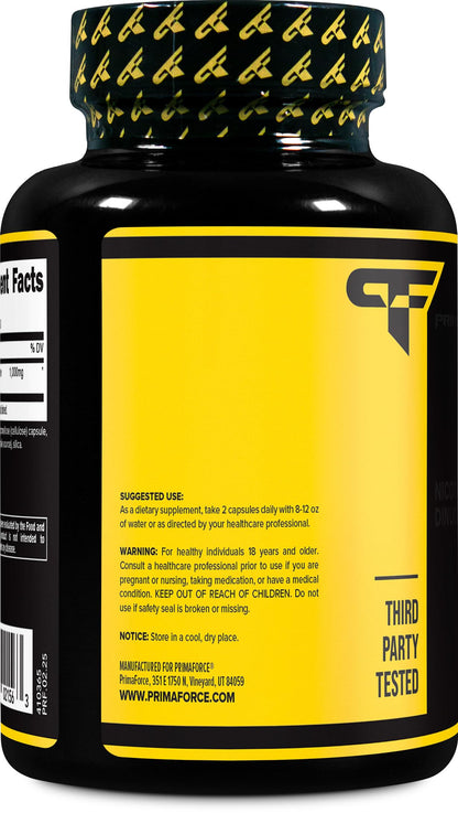Primaforce NAD+ 1000 mg Supplement - 120 Capsules (60 Servings) | Nicotinamide Adenine Dinucleotide
