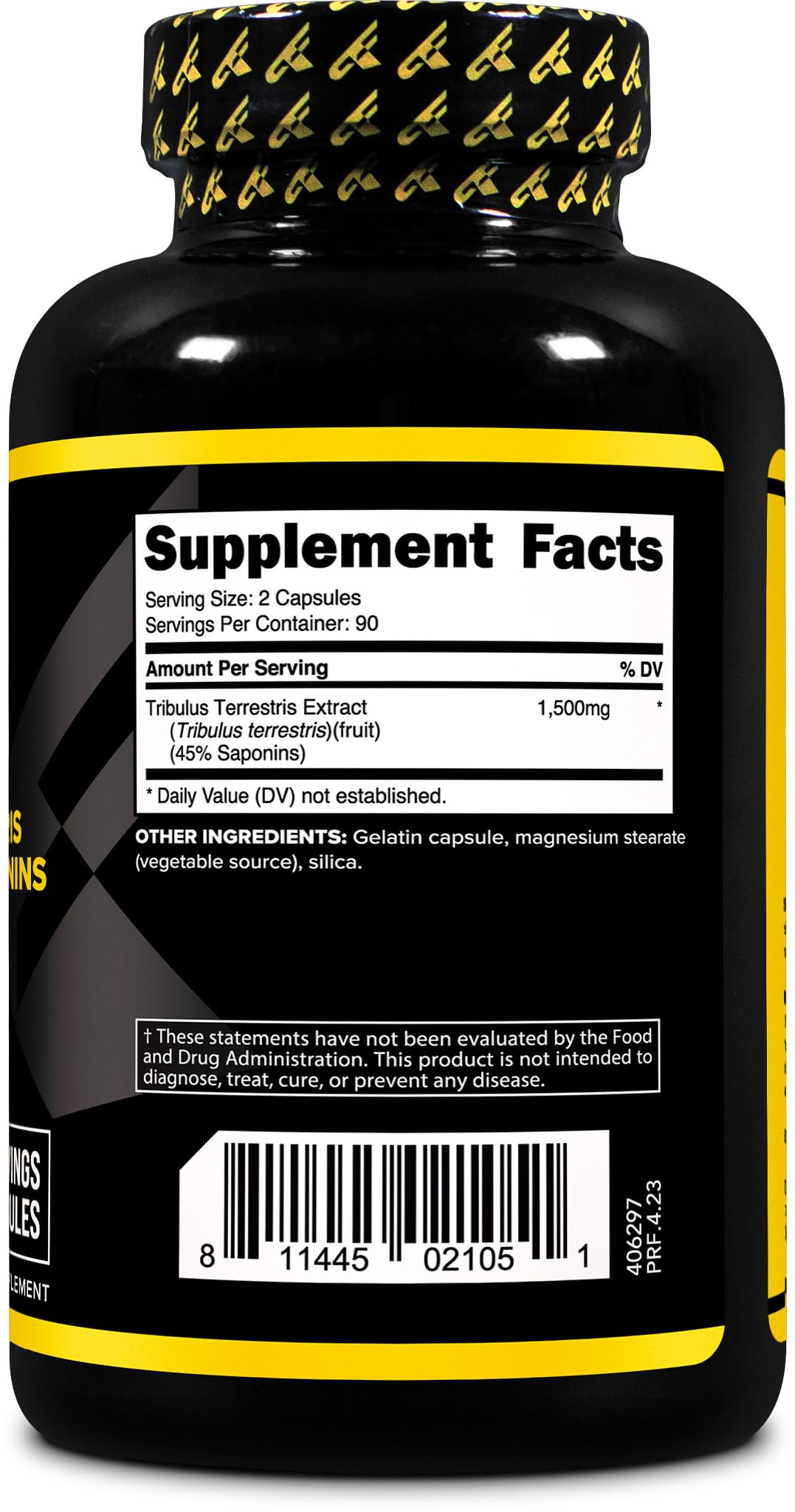 PrimaForce Tribulus Terrestris Extract Capsules - 180 Count, 1,500 mg/Serving