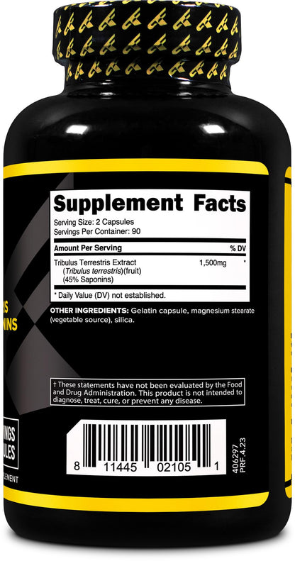 PrimaForce Tribulus Terrestris Extract Capsules - 180 Count, 1,500 mg/Serving