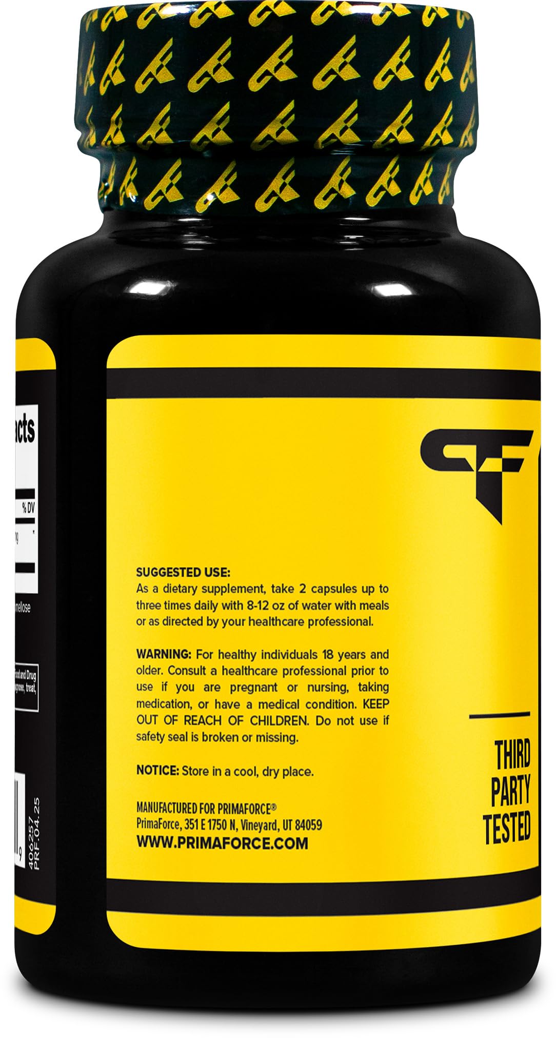 Primaforce Yohimbine HCl 2.5mg – 90 Capsules | GMO Free & Gluten Free