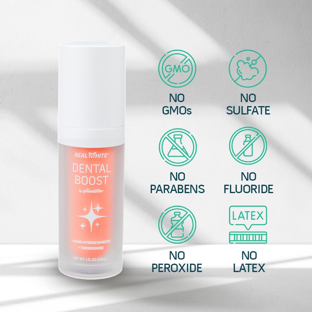 Primal Life Organic Real White Dental Boost | Natural Teeth Whitener