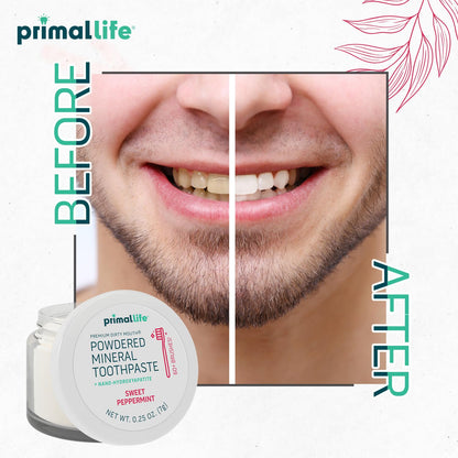 Primal Life Organics Dirty Mouth Toothpowder – Vegan & Organic, 0.25 oz