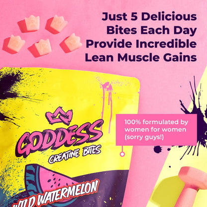 Primal Queen Goddess Creatine Gummies – Low-Sugar 5g Creatine for Women | 150 Bites