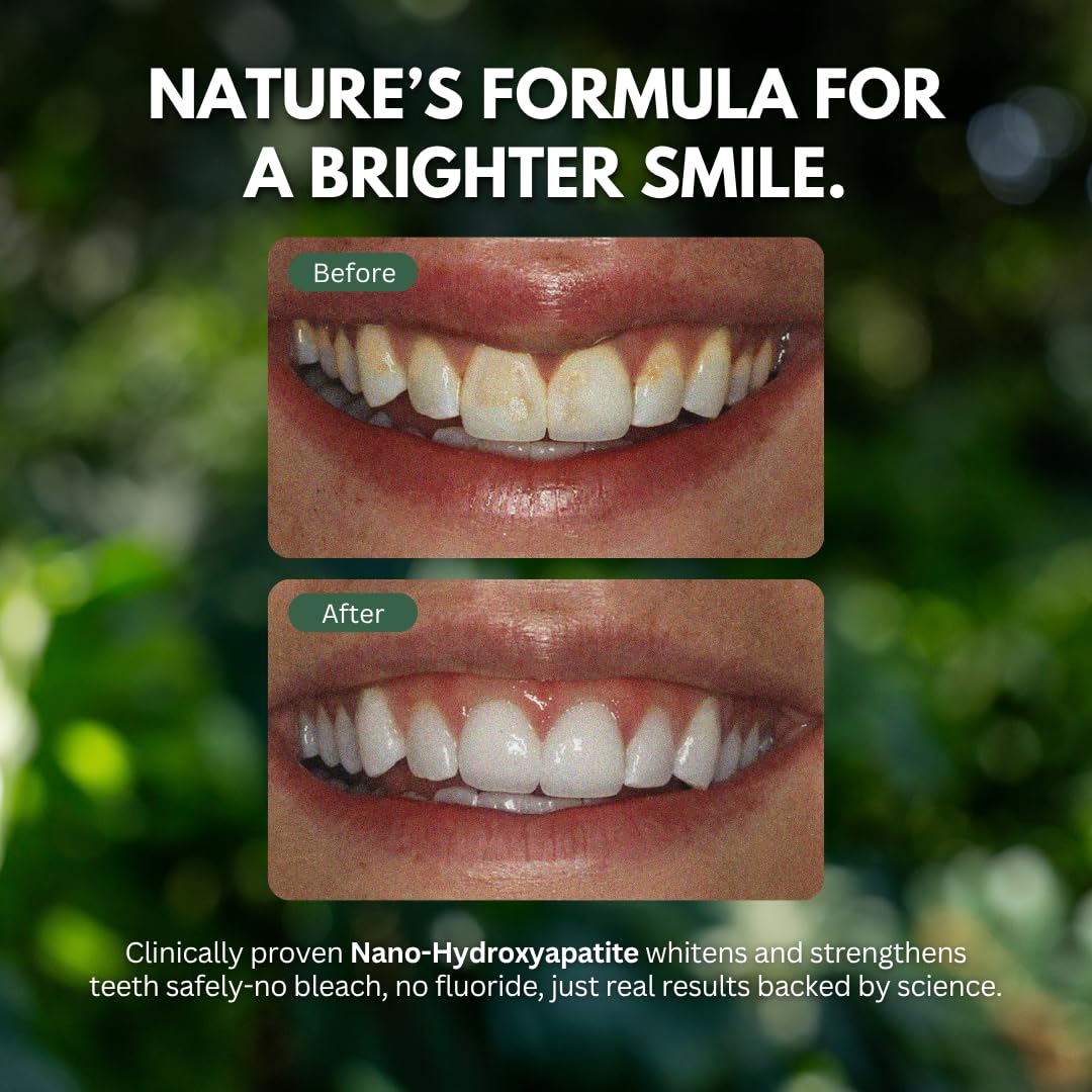 PRIMALS Fluoride-Free Toothpaste Tablets – Nano-Hydroxyapatite, 60 Count