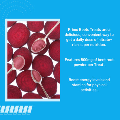 Primo Beets Treats Duo – Circulation Support Gummies (Beet Root, Black Cherry)