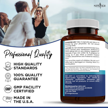 NEW AGE Pro Optimize Probiotics for Women - 70B CFU, Menopause Support, Dong Quai Pack of 3
