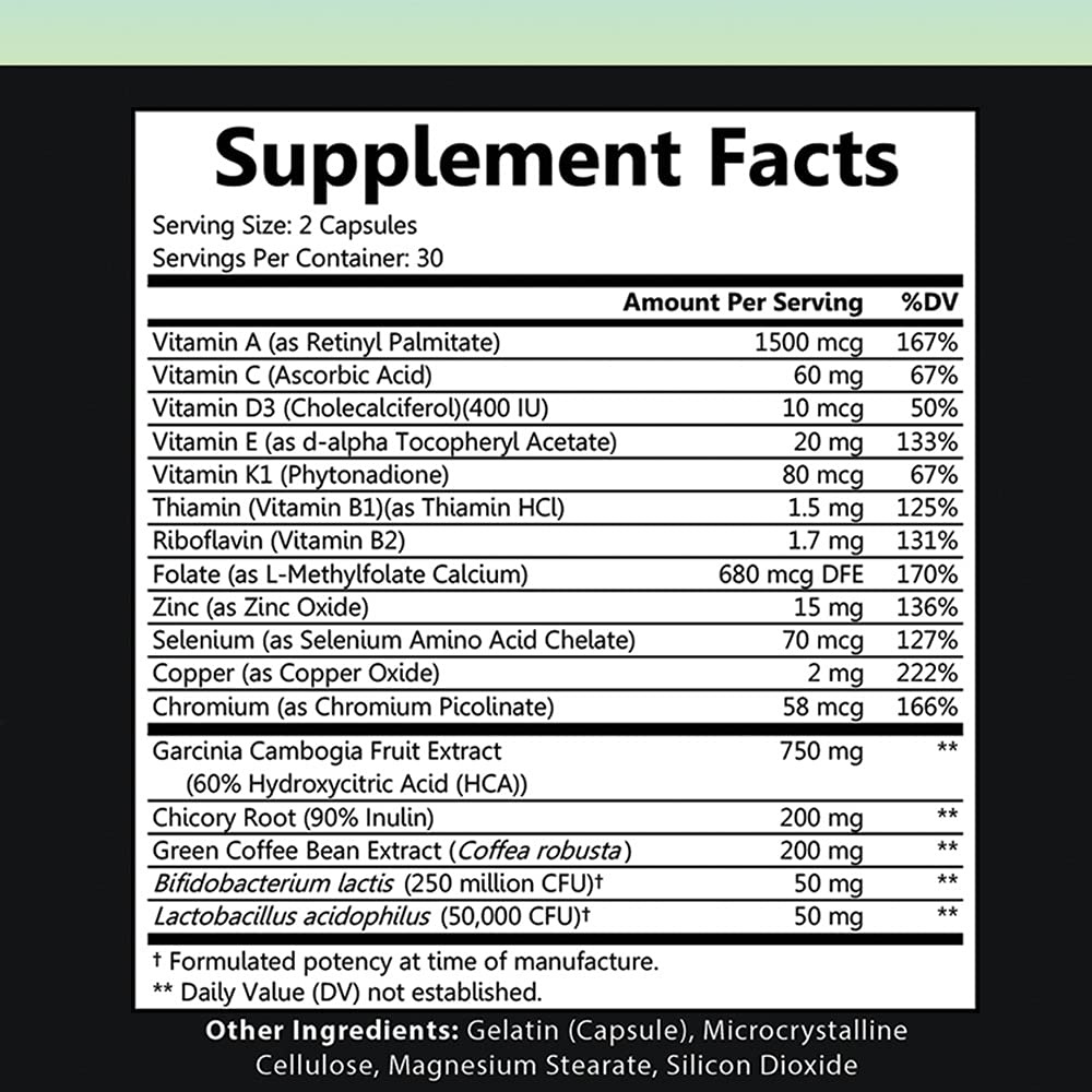 Probiotic Immunity Supplement – Probiotic Infused Multivitamin with Zinc, Chromium, Selenium & Essential Vitamins (1-Bottle)