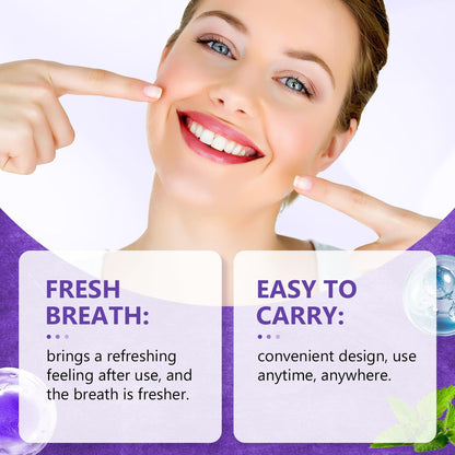 2Pcs Probiotic Oral Spray – Alcohol-Free Breath Care (20ml) Travel-Size