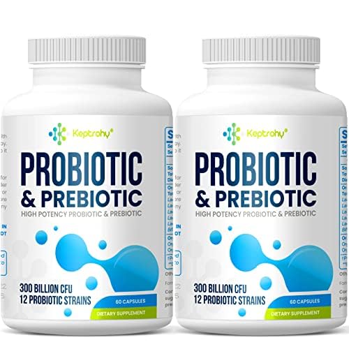 Probiotics for Women & Men | 300B CFU + Organic Prebiotics | 120 Caps