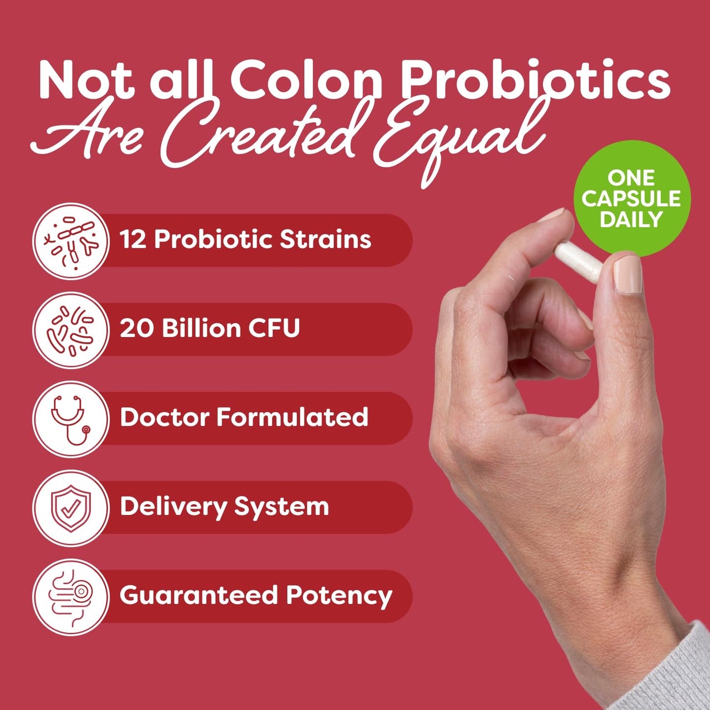 Probulin Colon Support Probiotic - 20B CFU, 90 Vegan Capsules