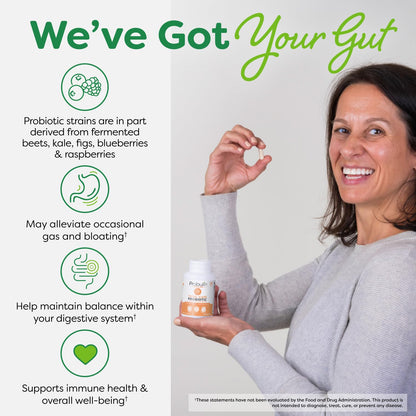 Probulin Total Care Probiotic Supplement – 20B CFU, 60-Count Vegan Capsules
