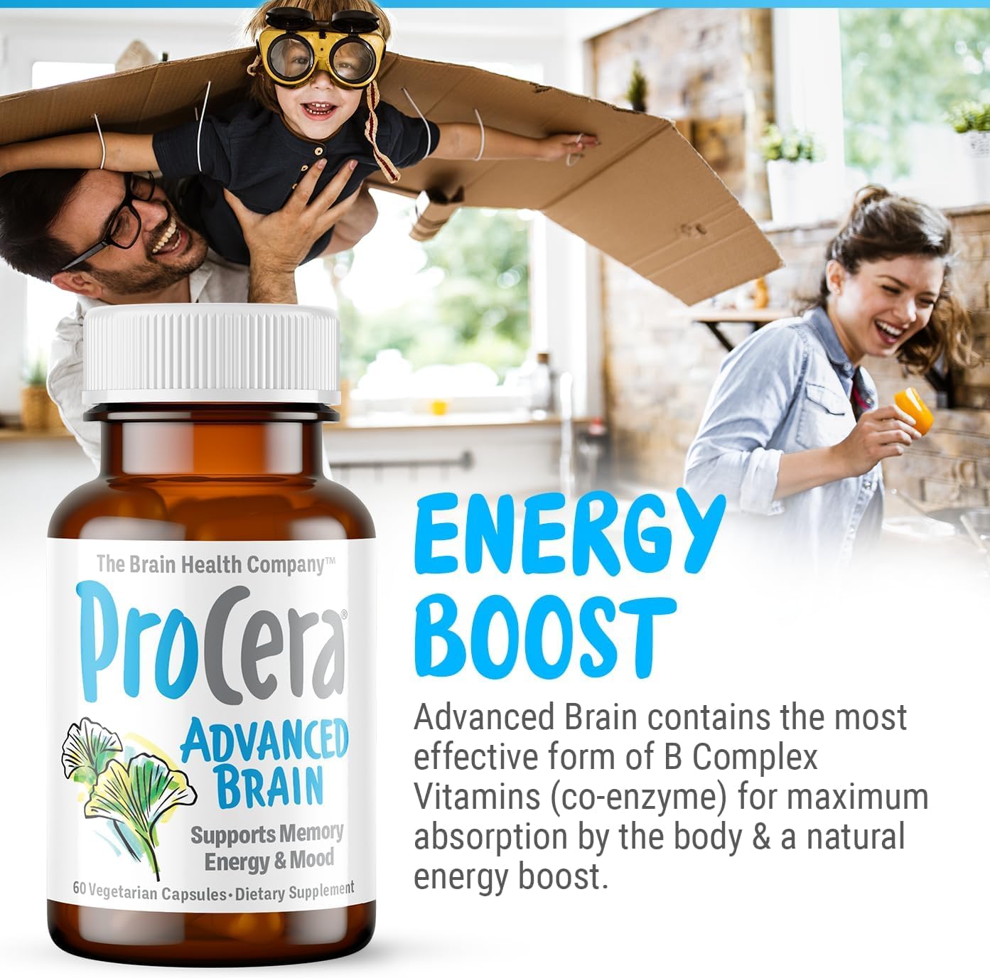 Procera Advanced Brain - Fast Acting (60 Count) | Improve Memory, Focus & Clarity