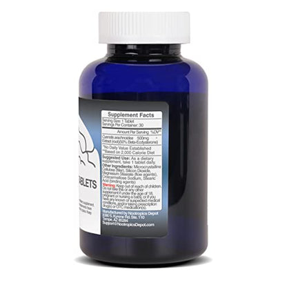 Nootropics Depot Beta Ecdysterone 50% Tablets (500mg) – Cyanotis Arachnoidea Extract, 30 Count