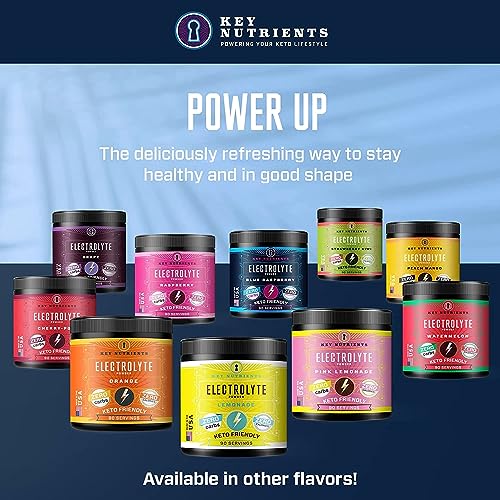 KEY NUTRIENTS Multivitamin Electrolytes Powder No Sugar – Blue Raspberry Hydration | Made in USA