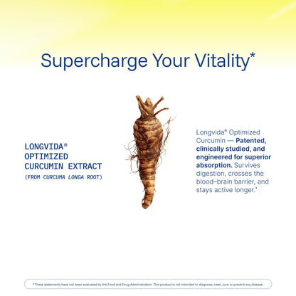 ProHealth Turmeric Curcumin with Longvida – High Bioavailability, 3-Pack (60 Capsules per Bottle)