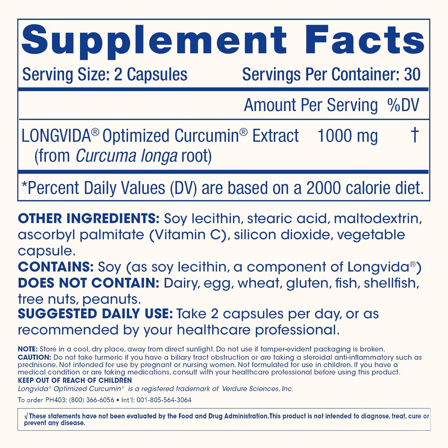 ProHealth Turmeric Curcumin with Longvida — 285x More Bioavailable, 1000 mg/Serving, 2-Pack