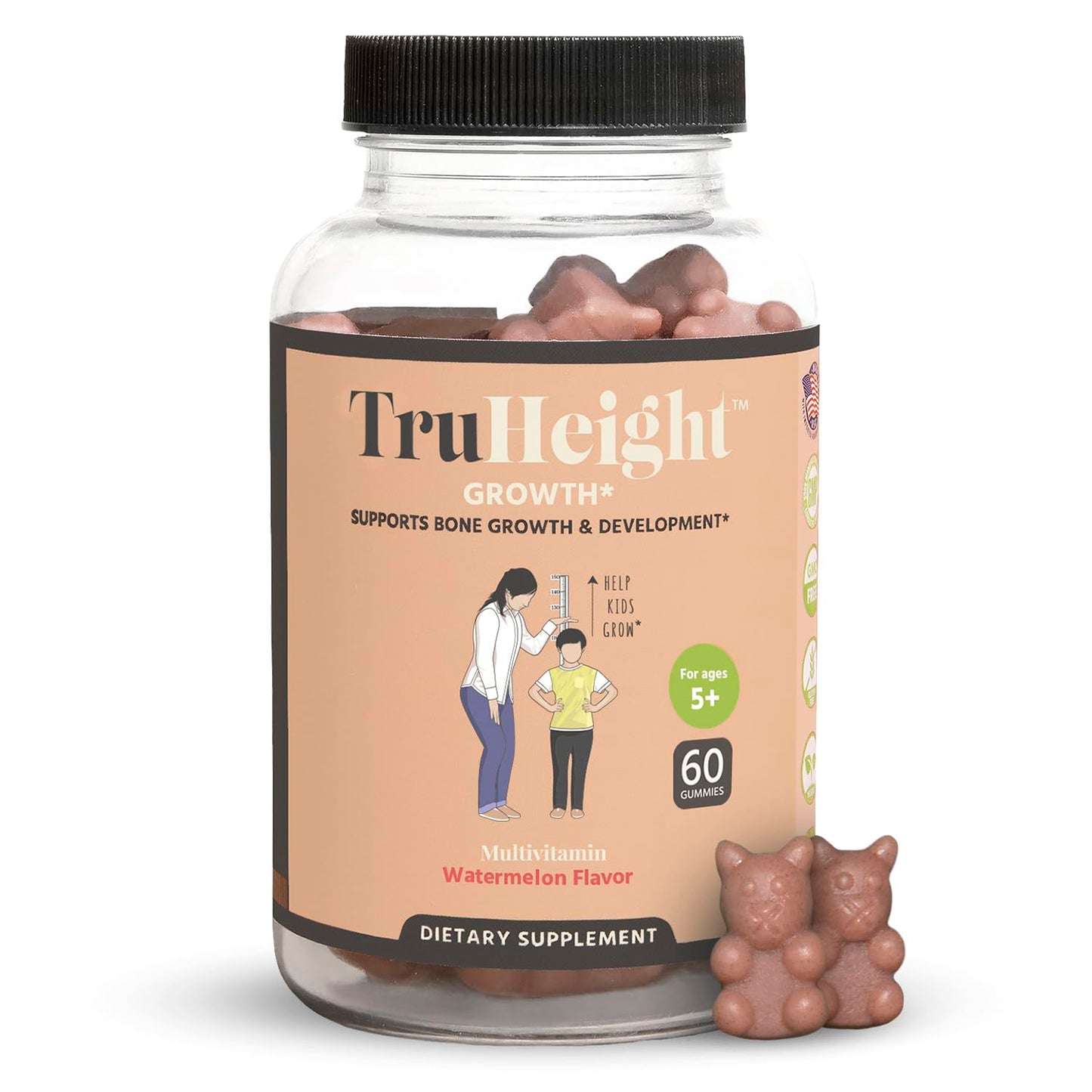 ProHeight TruHeight Growth Gummies – Watermelon for Kids & Teens