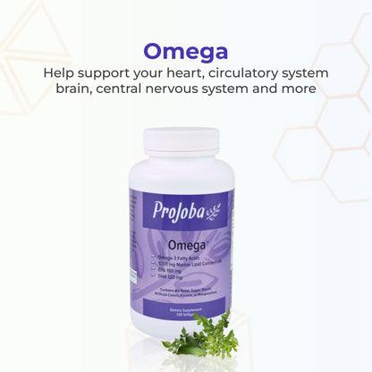 Youngevity Projoba Omega™ 1000 mg Omega-3 – High Potency, 180 EPA / 120 DHA, 120 Softgels (Pack of 2)